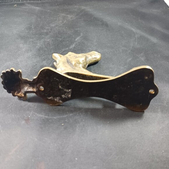 Vintage Brass Horse Head Door Knocker - Picture 5 of 9
